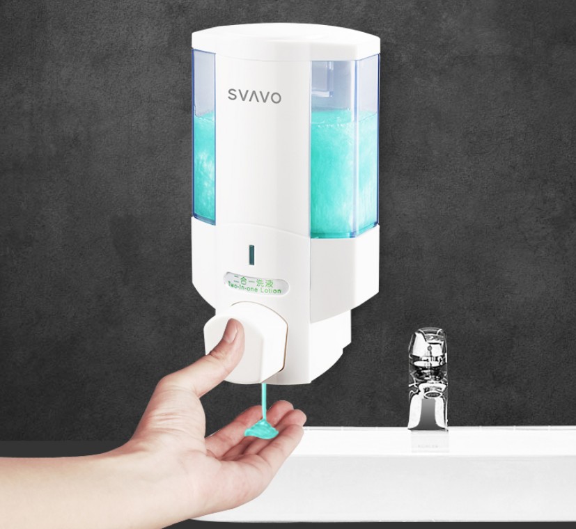 瑞沃手动皂液器 挂壁式手动皂液器手动按压皂液器酒店宾馆V-6101