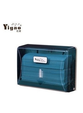 亿高YG-B727方形透明擦手纸盒塑料酒店壁挂擦手纸架卫生间纸巾架