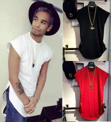 原创男士欧美暗黑宽松潮无袖T恤