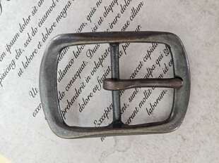 贝克汉姆扣 新款 实心紫铜皮带扣 复古经典 单针内径38mm.. 美式