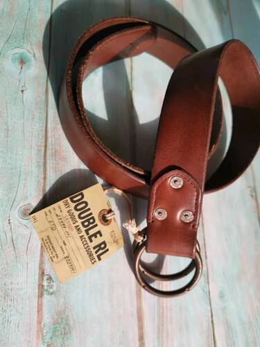 双环扣复古意大利皮带