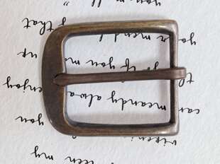 贝克汉姆扣 新款 实心紫铜皮带扣 复古经典 单针内径38mm.. 美式