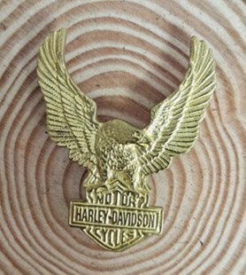 印第安 复古 装 饰配饰 咔叽 哈雷胸针纯铜质地老鹰 潮流 美式