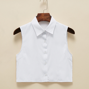 女士节约百搭衣领 饰秋春秋季 假领子女衬衫 白色免烫内搭领多功能装