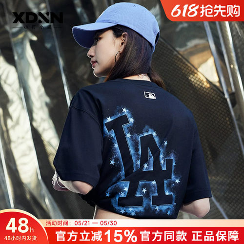 MLB夏季新款情侣显瘦短袖T恤个性