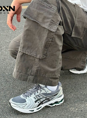 ASICS亚瑟士KAYANO14 新款夏季正品百搭银色男鞋复古女鞋跑步鞋.