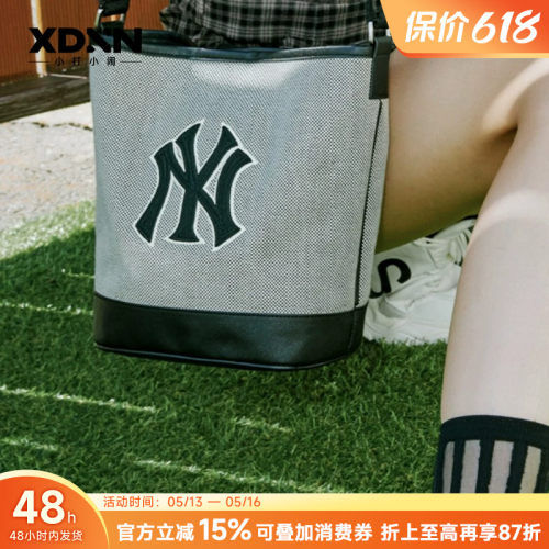 MLB高级秋冬情侣通勤帆布水桶包