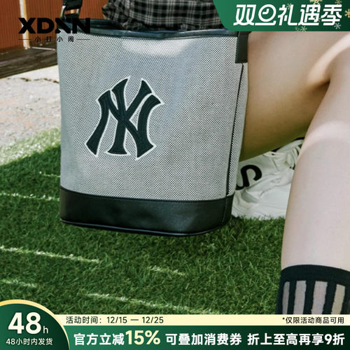 MLB高级秋冬情侣通勤帆布水桶包
