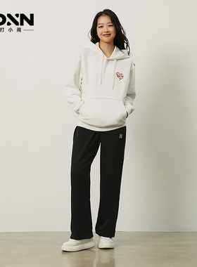 MLB针织裤基础系列男束脚裤纯色休闲刺绣字母标女束脚运动裤PTB01