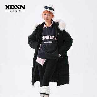 保暖防风大衣DJB12 MLB 羽绒服反季 清仓连帽可拆卸中长款 外套女款