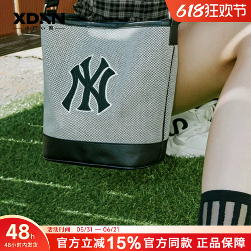 MLB高级秋冬情侣通勤帆布水桶包