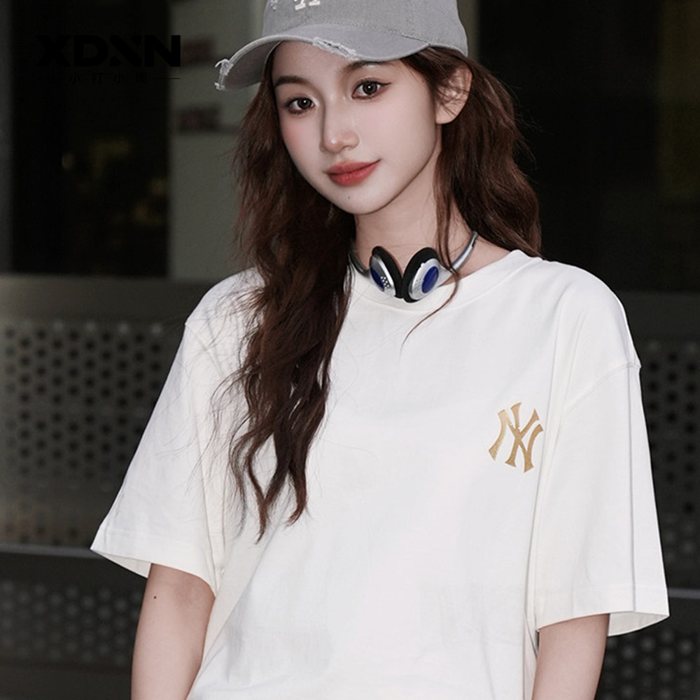 MLB 26春季CNY马年限定上衣男女印花宽松短袖圆领T恤TSQ02