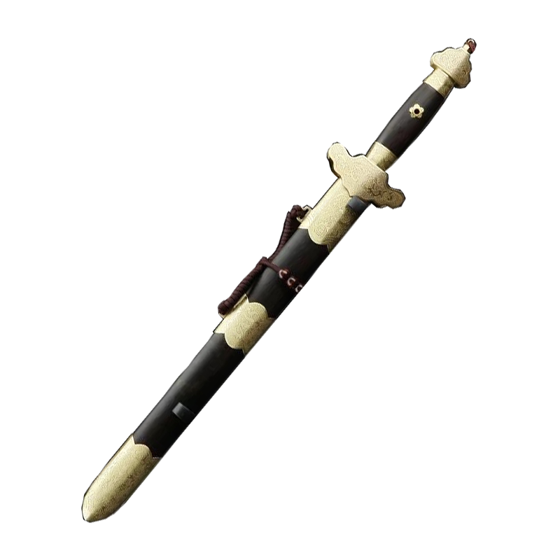 龙泉神龙宝剑短剑短刀防身一体花纹钢刀剑纯手工镇宅装饰剑未开刃