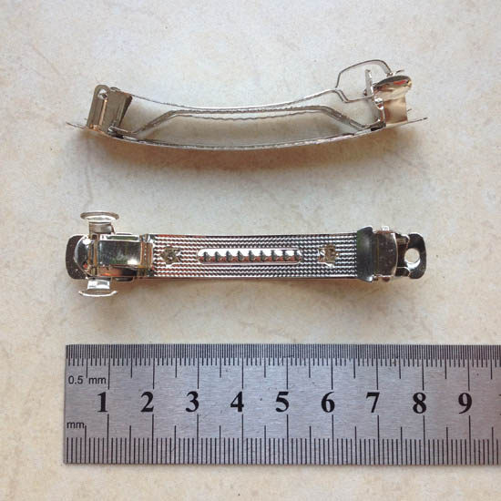 diy蝴蝶结发饰配件手工材料弹簧夹跳夹金属三片发夹 顶夹发卡夹子