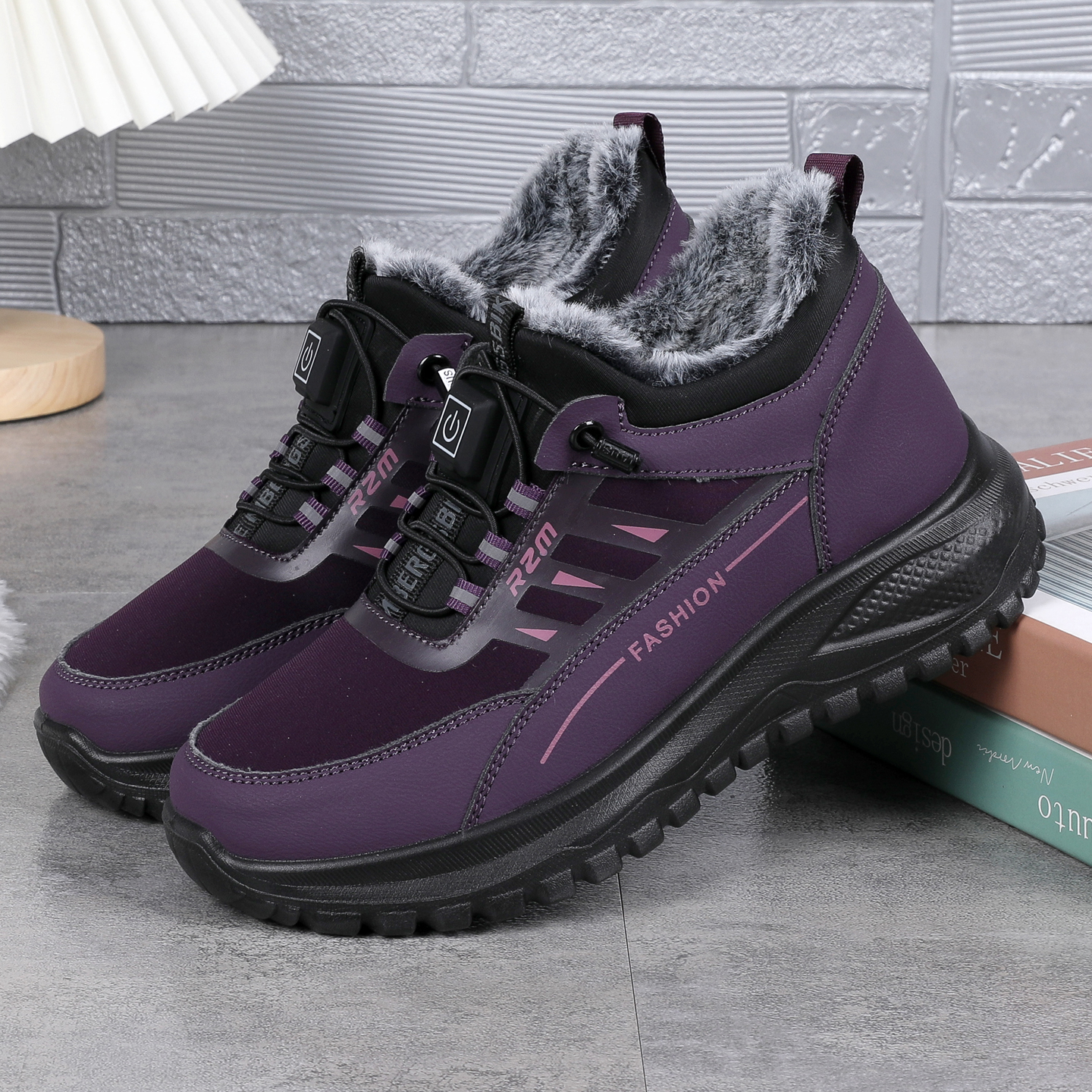 热掌门充电发热鞋保暖保温鞋智能电暖老北京布鞋女加绒加厚妈妈鞋