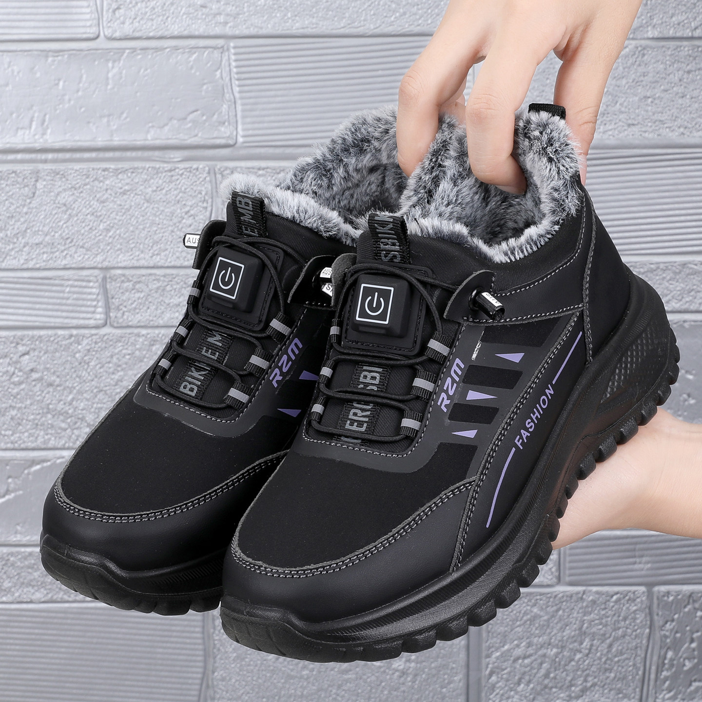 充电发热鞋智能电热鞋保暖保温鞋防水老北京布鞋女加绒加厚妈妈鞋,女鞋,棉鞋,淘宝优惠券,粉丝福利购,淘宝优惠卷