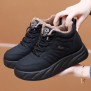 冬季女棉鞋老北京布鞋防水防滑加绒加厚保暖厚底运动妈妈鞋老人鞋