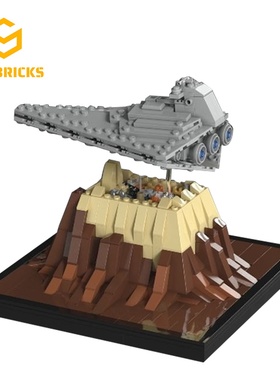 SETbricks星战盗侠一号驱逐舰杰达上空小颗粒拼装积木益智玩具