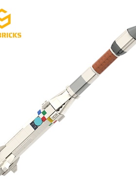 SETbricks太空航天亚利安一号运载火箭模型颗粒拼装积木益智玩具