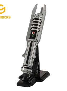 SETbricks星球大战达斯·瑞文的手持光剑小颗粒拼装积木益智玩具