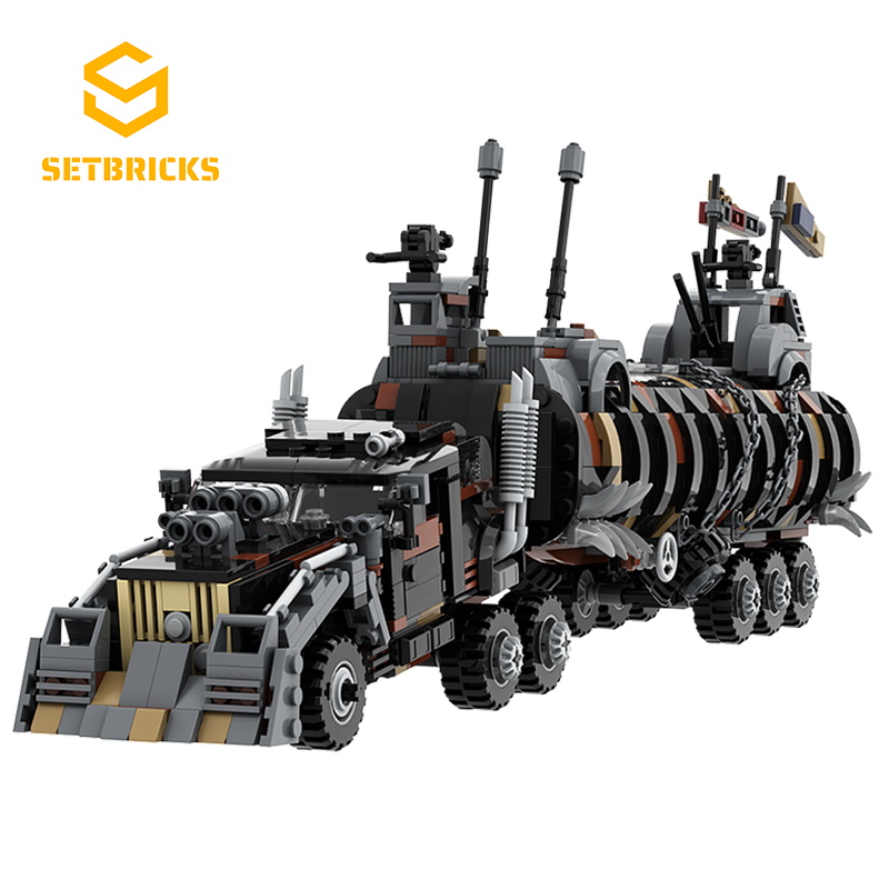SETbricks疯狂的麦克斯狂暴之路载具小颗粒拼装积木益智儿童玩具