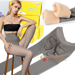 提瘦0037秋冬假透肉空姐灰咖透肤光腿神器女薄绒收腹提臀打底裤袜