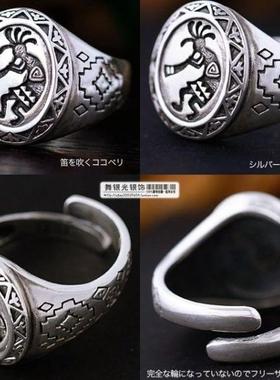 饰品纯银幸运戒指