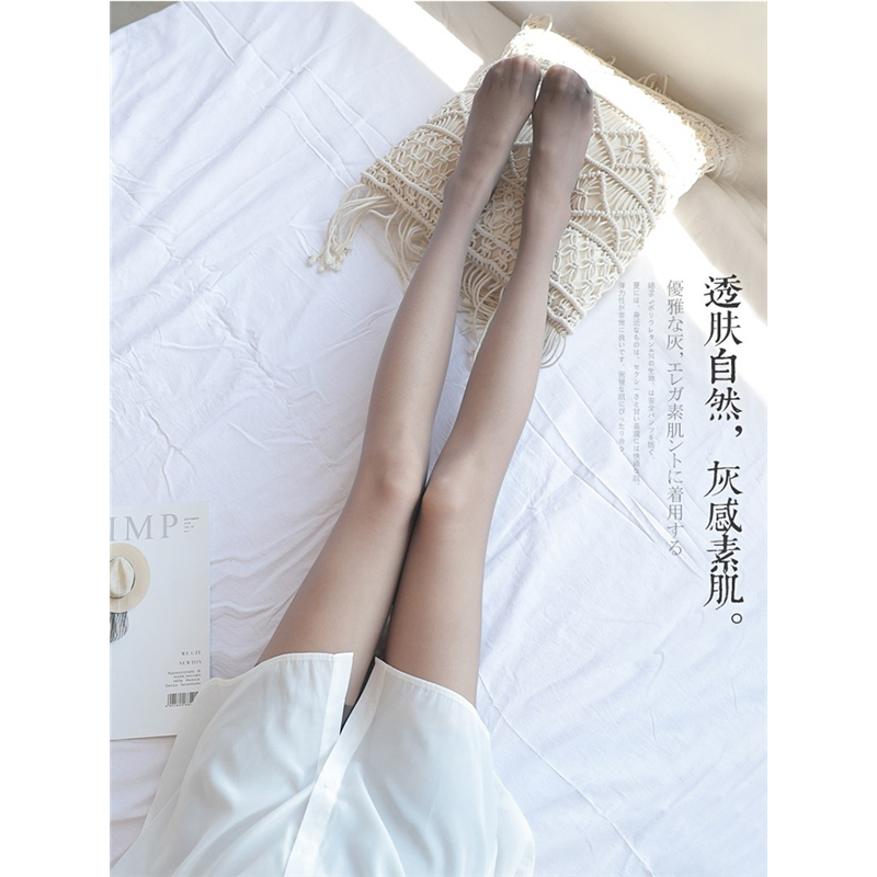 日本空姐灰女超薄款防勾丝光腿连裤袜纯欲美肤遮瑕高透0D性感黑丝