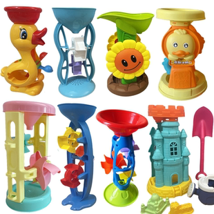 游乐场儿童沙池玩具漏沙玩仿瓷沙沙漏套装海边赶海沙滩玩具