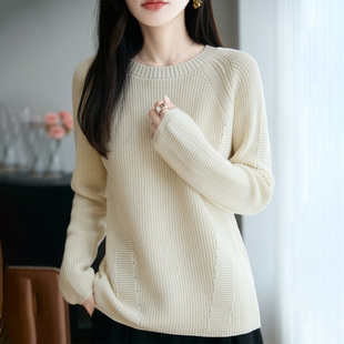 COCO轻奢针织打底衫内搭上衣女冬季设计感加厚纯棉高级感毛衣气质