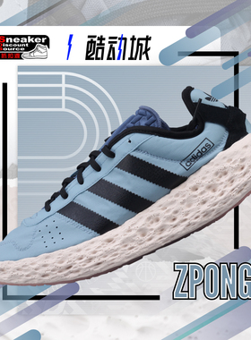 ADIDAS 阿迪达斯 Zponge 蓝黑 男子低帮休闲城市通勤跑步鞋IH0977