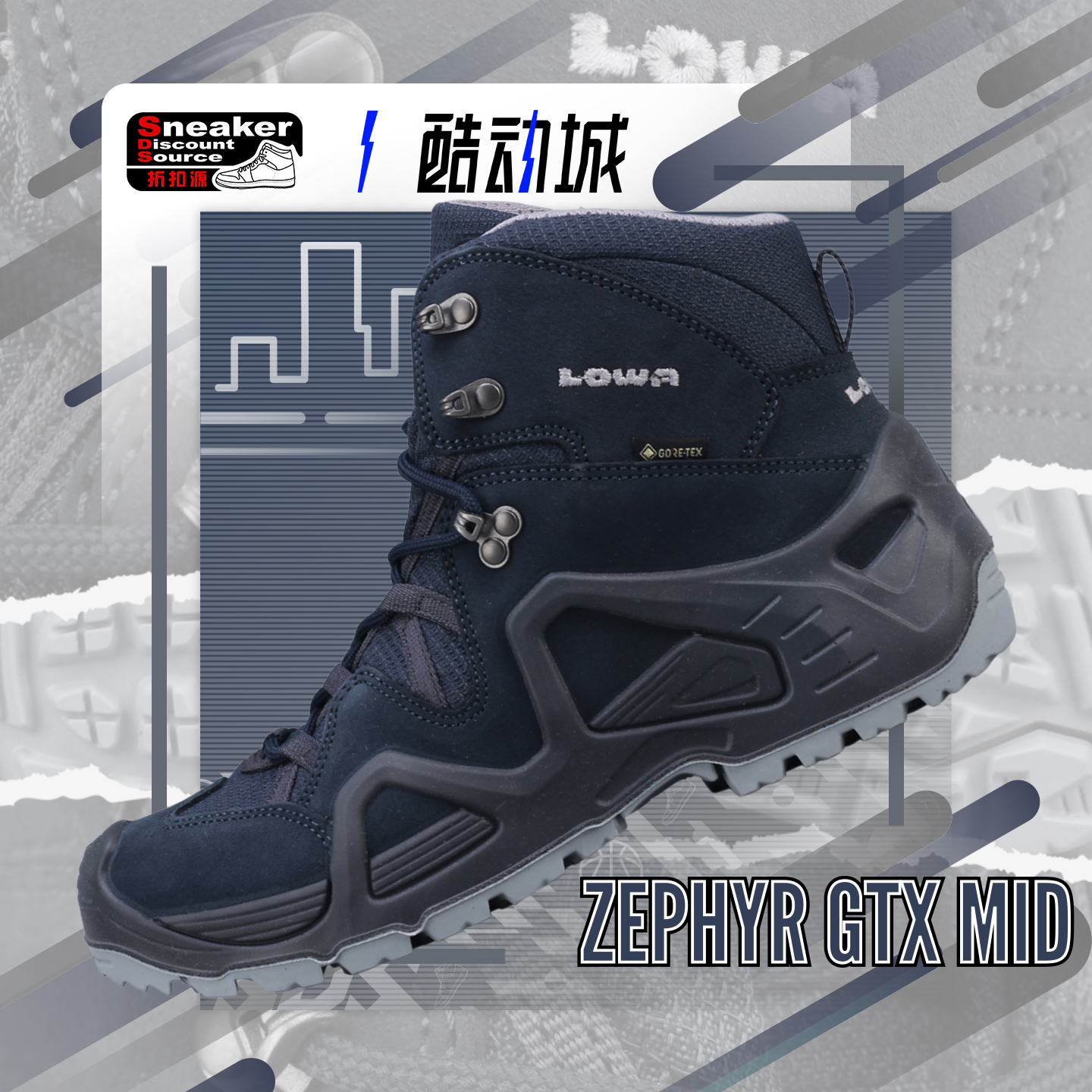 LOWA ZEPHYR GTX MID 女子中帮户外徒步登山鞋 520863-0917