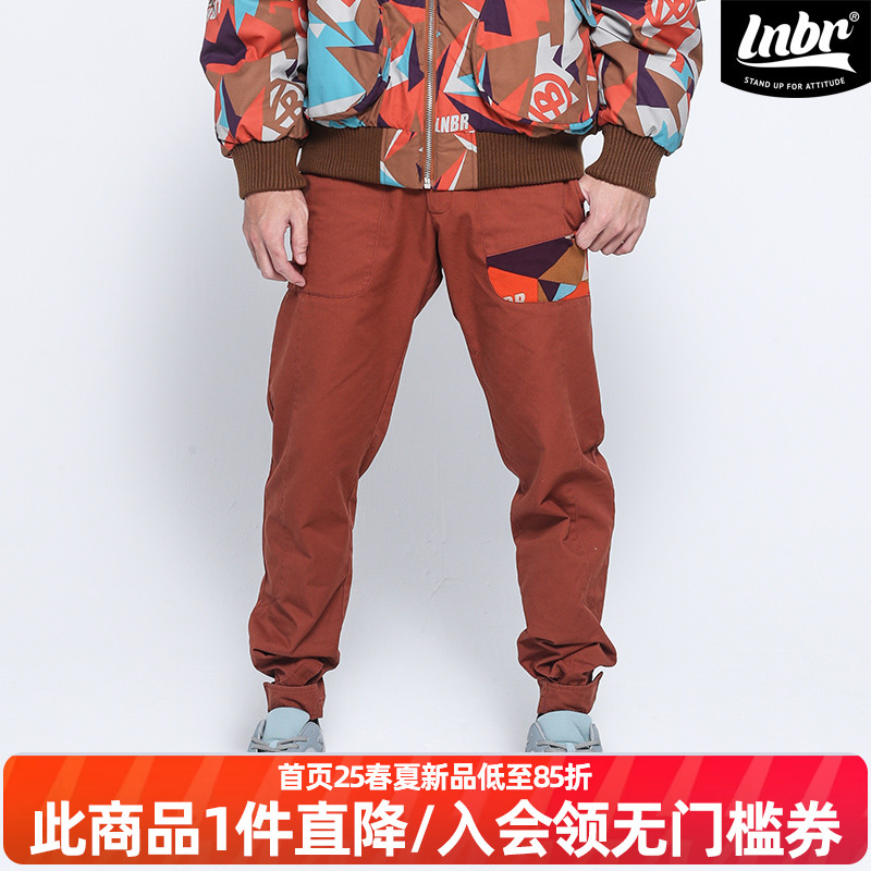 lnbr机能工装裤男潮牌多口袋滑板
