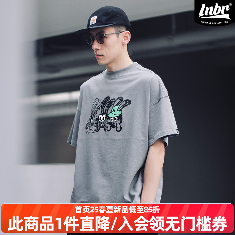 圆领夏季宽松短袖t恤潮