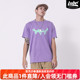 新品 紫色字母印花T恤个性 潮流宽松大码 LNBR原创夏季 短袖 情侣