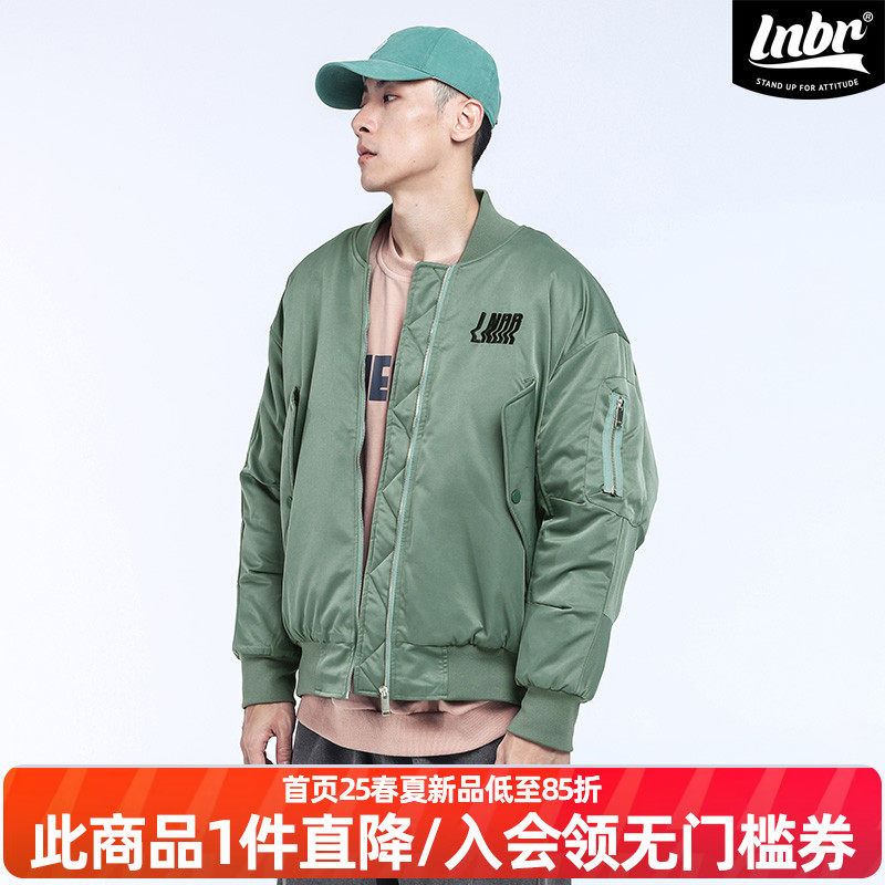 LNBR冬季飞行夹克棉衣男oversize宽松加厚棒球服厚外套男女同款,男装,夹克,淘宝优惠券,粉丝福利购,淘宝优惠卷