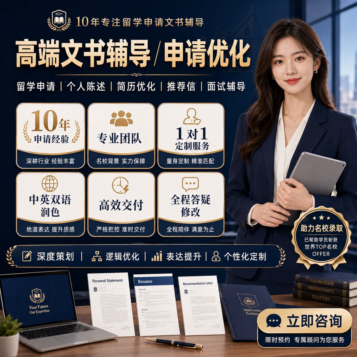 留学申请文书辅导修改润色个人陈AI编程工具/服务