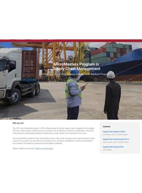 MIT SCM 麻省理工供应链管理 辅导 课程顾问 高分代拿 capstone辅