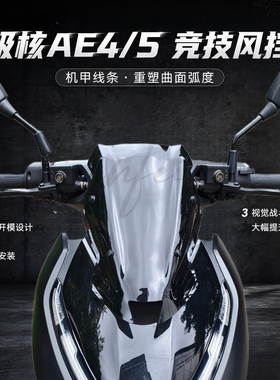 天飞仕适用于极核AE4改装风挡 AE5 AE5i电动车前挡风护胸风镜配件