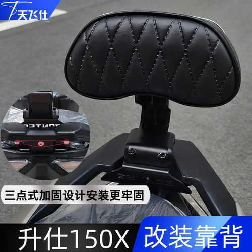 天飞仕适用于升仕150X改装靠背后靠背摩托车改装腰靠尾翼改装配件