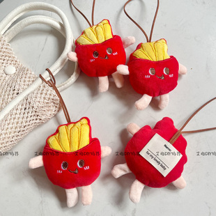 可爱薯条包包伴手礼袋装饰挂件汉堡店儿童生日会婚礼创意小礼品