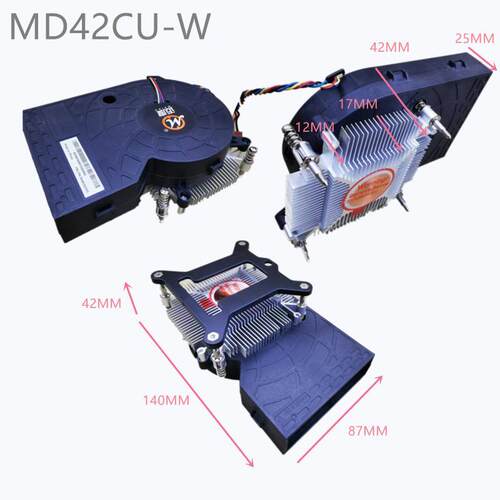 迈度MD50AL-14032-4PWM涡轮CPU散热器115X1200 4-12代CPU侧吹风扇