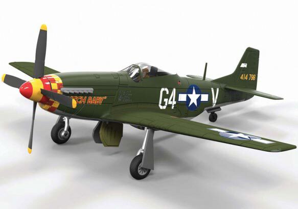 CORGI Paparazzi 1 72 AA27701 P51-D Mustang Fighter Capt Julian Bertram Finished