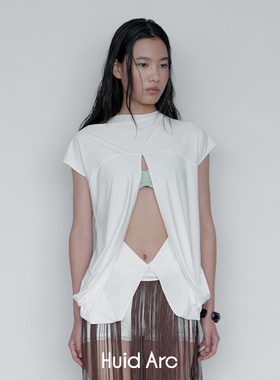 Huid Arc* 25ss 白色夏日 正反两穿细节感轻盈白T恤