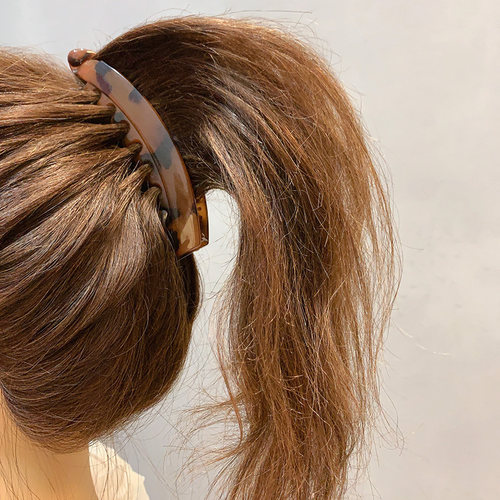 olacc香蕉夹树脂日系简约发饰新