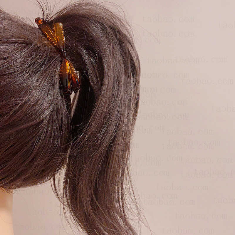 无钻香蕉夹olacc树脂简约发夹韩