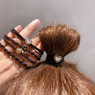 发圈女高弹力皮筋扎马尾发绳耐用不伤发头绳2023年新款 皮套发饰品