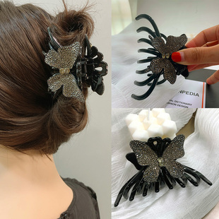 蝴蝶结鲨鱼夹大号抓夹2021年新款 高马尾发夹女韩国网红后脑勺发卡