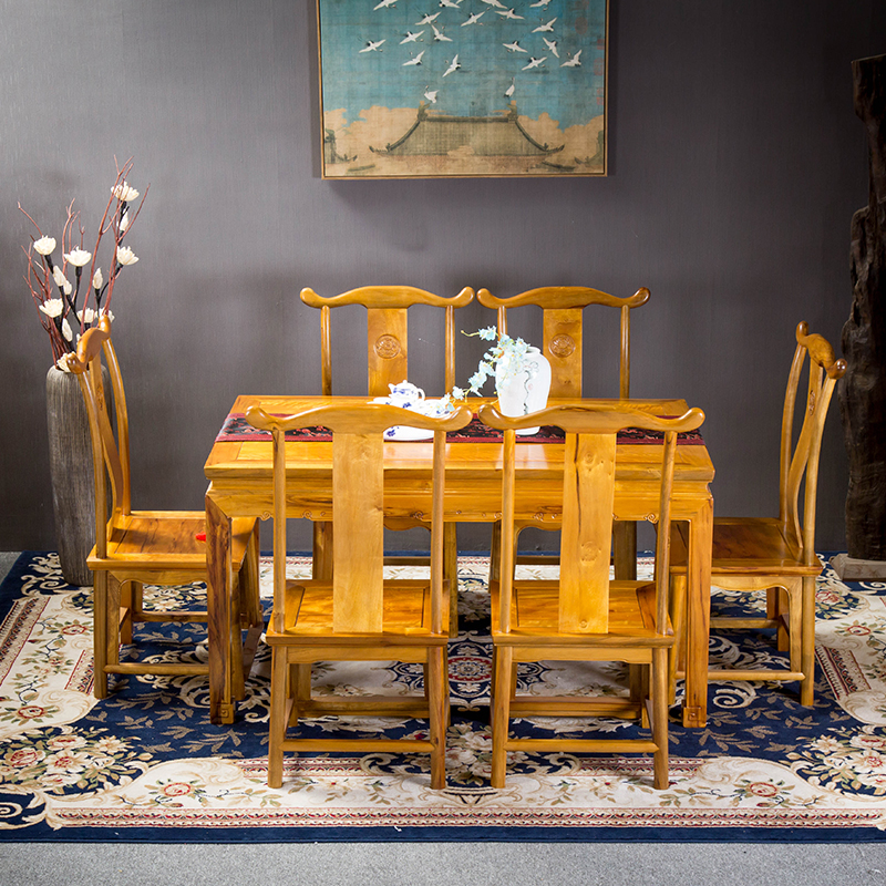 中式实木餐桌红木家具