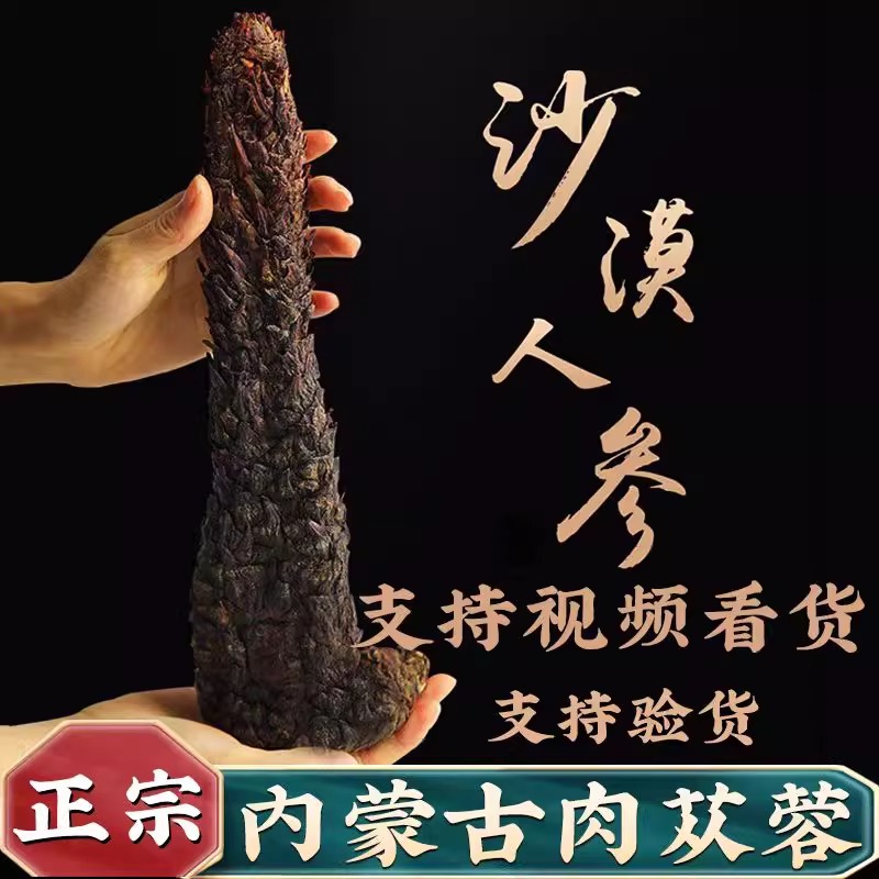 正宗内蒙阿拉善荒漠油性肉苁蓉中药材特级整根切片锁阳泡酒料正品